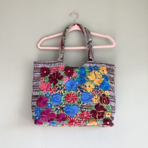 Embroidered Tote Bag